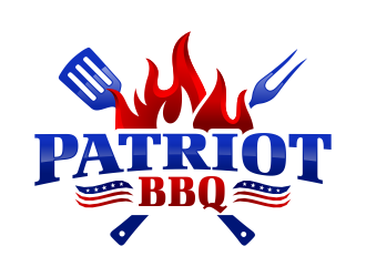 Patriot BBQ  logo design by ingepro