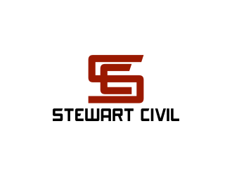 Stewart Civil logo design by FirmanGibran