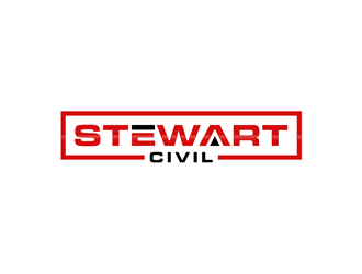 Stewart Civil logo design by alby