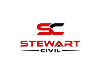 Stewart Civil logo design by alby