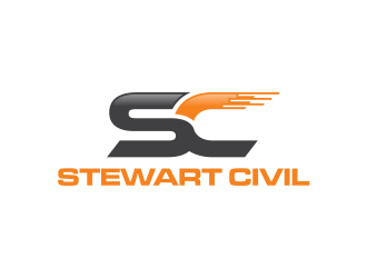 Stewart Civil logo design by GassPoll