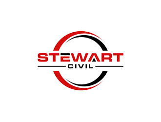 Stewart Civil logo design by alby