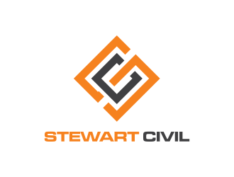 Stewart Civil logo design by GassPoll