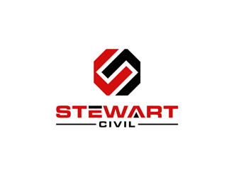 Stewart Civil logo design by alby