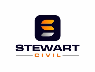 Stewart Civil logo design by Alfatih05