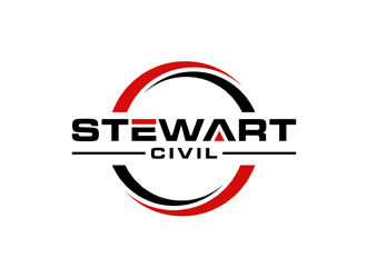 Stewart Civil logo design by alby