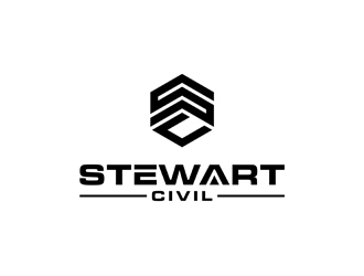 Stewart Civil logo design by alby