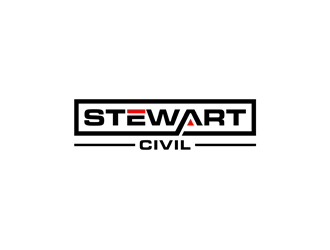 Stewart Civil logo design by alby