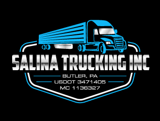 Salina Trucking Inc logo design by sakarep