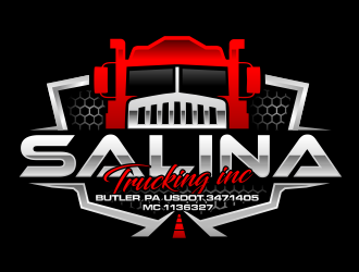 Salina Trucking Inc logo design by hidro