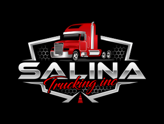 Salina Trucking Inc logo design by hidro