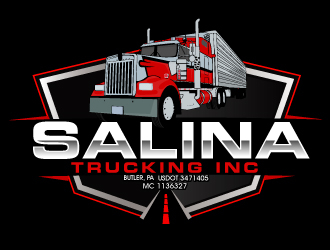 Salina Trucking Inc logo design by AamirKhan