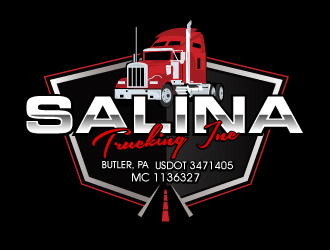 Salina Trucking Inc logo design by AamirKhan