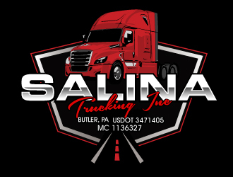 Salina Trucking Inc logo design by AamirKhan