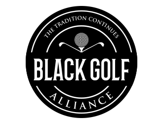 Black Golf Alliance logo design by cikiyunn