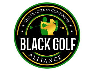 Black Golf Alliance logo design by cikiyunn