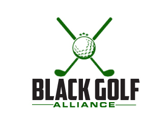 Black Golf Alliance logo design by AamirKhan