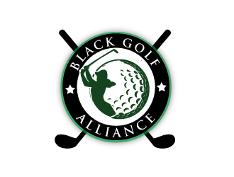 Black Golf Alliance logo design by AamirKhan