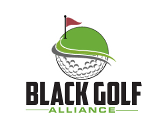 Black Golf Alliance logo design by AamirKhan