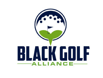 Black Golf Alliance logo design by AamirKhan