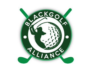 Black Golf Alliance logo design by AamirKhan