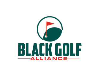 Black Golf Alliance logo design by AamirKhan