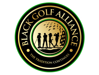 Black Golf Alliance logo design by daanDesign