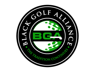 Black Golf Alliance logo design by Moon