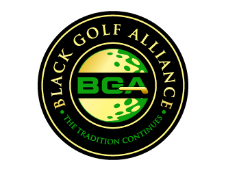 Black Golf Alliance logo design by Moon