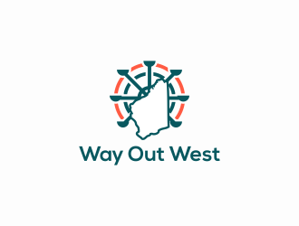 Way Out West logo design by nangrus