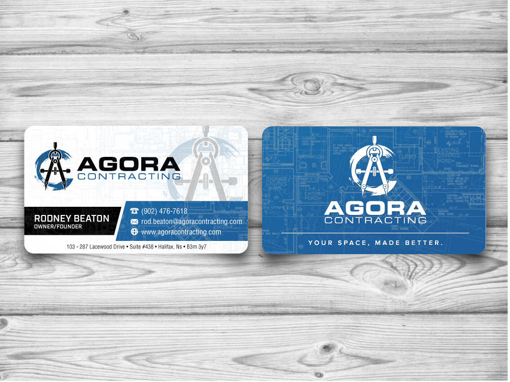 Agora Contracting logo design by jaize