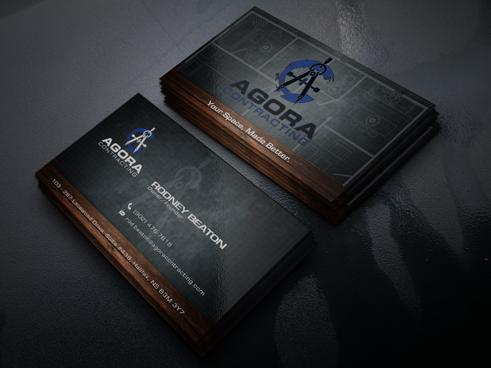 Agora Contracting logo design by Gelotine