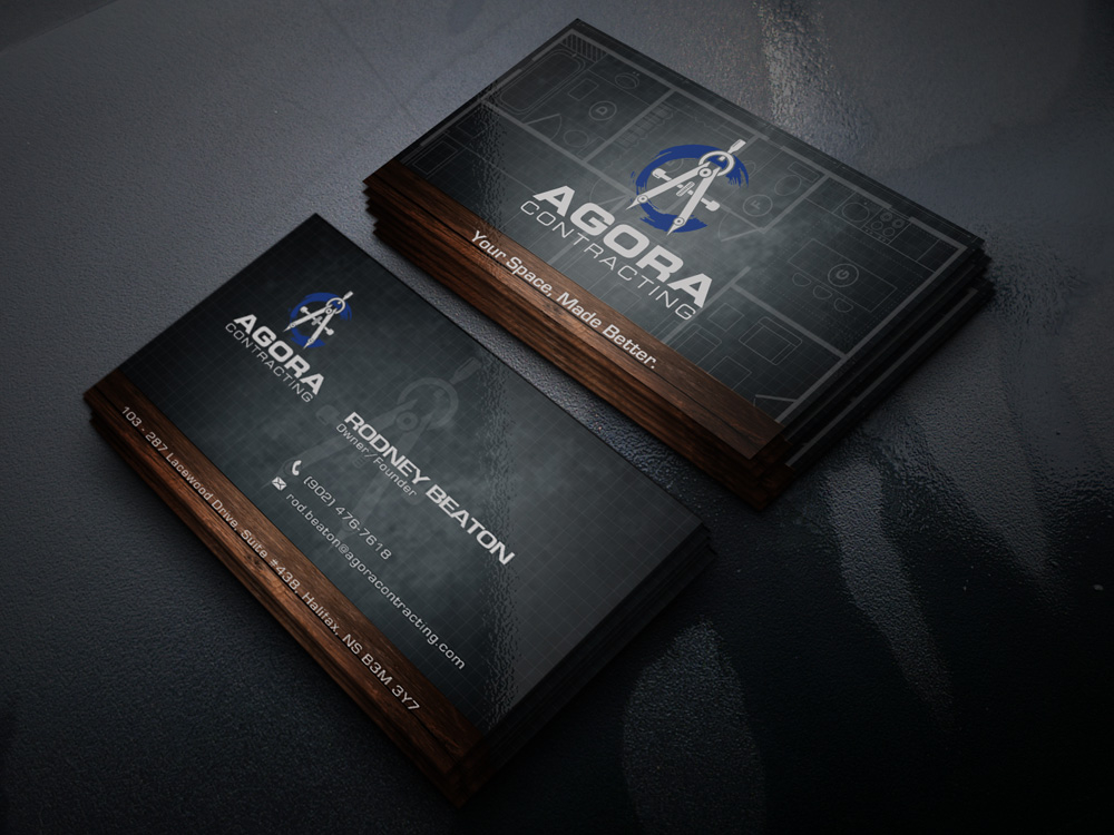 Agora Contracting logo design by Gelotine