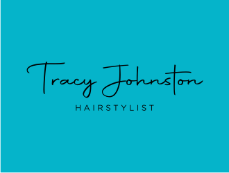 Tracy Johnston Hairstylist logo design by asyqh