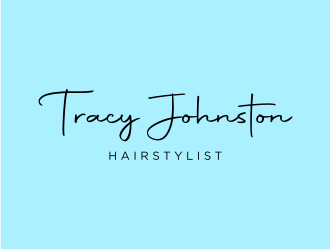 Tracy Johnston Hairstylist logo design by asyqh