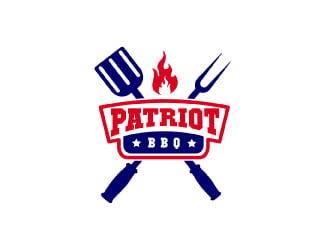 Patriot BBQ  logo design by AamirKhan