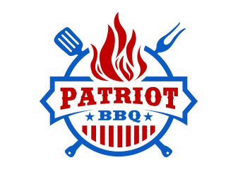 Patriot BBQ  logo design by serprimero