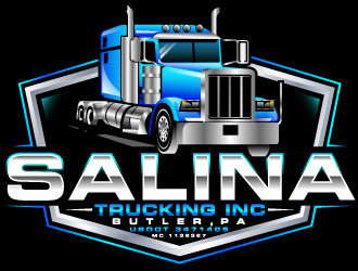 Salina Trucking Inc logo design by Suvendu