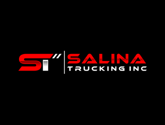 Salina Trucking Inc logo design by alby