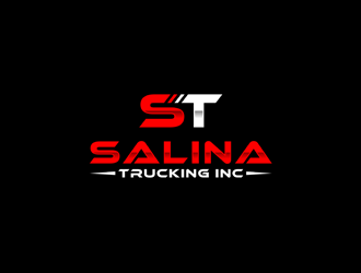 Salina Trucking Inc logo design by alby