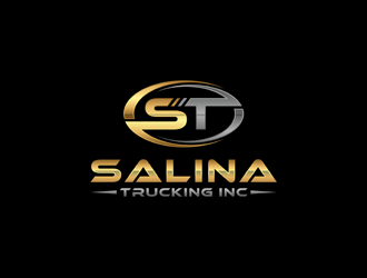 Salina Trucking Inc logo design by alby