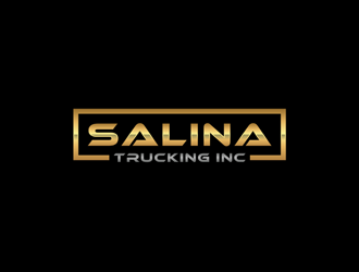 Salina Trucking Inc logo design by alby