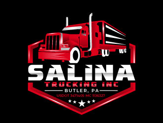 Salina Trucking Inc logo design by Suvendu