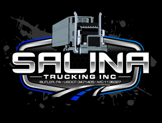 Salina Trucking Inc logo design by AamirKhan