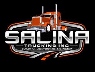 Salina Trucking Inc logo design by AamirKhan