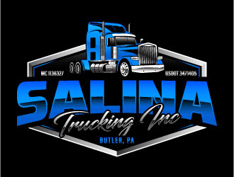 Salina Trucking Inc logo design by daywalker