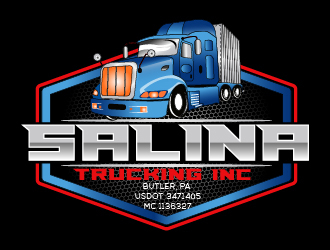 Salina Trucking Inc logo design by Suvendu