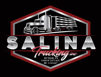 Salina Trucking Inc logo design by Suvendu