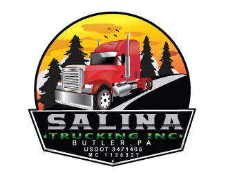 Salina Trucking Inc logo design by Suvendu