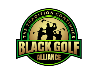 Black Golf Alliance logo design by cintoko